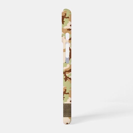 Coque iPhone 16 Camouflage du désert (Côté gauche)