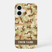 Coque iPhone 16 Camouflage du désert (Verso)