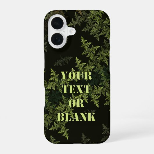 Coque iPhone 16 Camouflage Fractal (Verso)