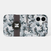 Coque iPhone 16 Camouflage urbain (Verso Horizontal)