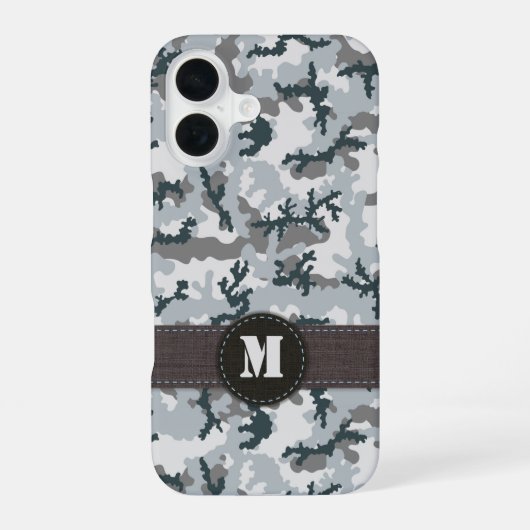 Coque iPhone 16 Camouflage urbain (Verso)
