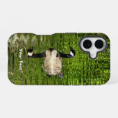Coque iPhone 16 (Canada) Oie verte (Verso Horizontal)