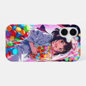 Coque iPhone 16 Candy Ghost Girl (Verso Horizontal)
