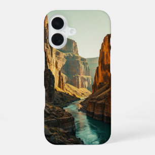 Coque iPhone 16 Canyon de la rivière vintage