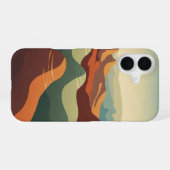 Coque iPhone 16 Canyons Anciens dans des Tons Chauds (Verso Horizontal)