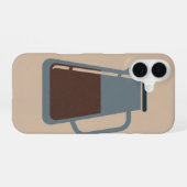 Coque iPhone 16 Carafe vintage pour café froid (Verso Horizontal)