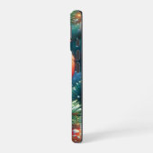 Coque iPhone 16 Cardinal de Noël/hiver (Côté gauche)