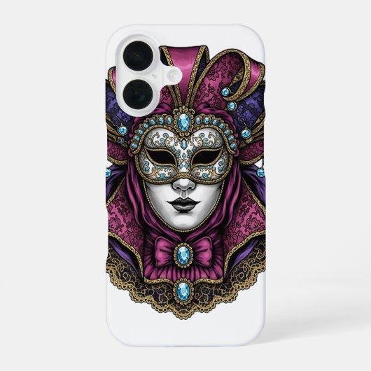 Coque iPhone 16 Carnaval de Venise (Verso)