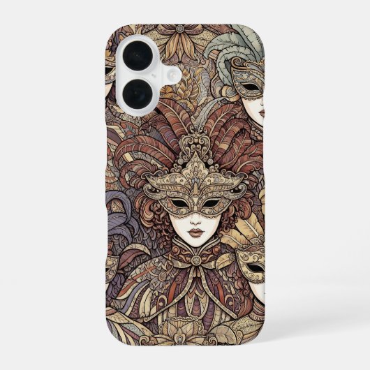 Coque iPhone 16 Carnaval de Venise (Verso)