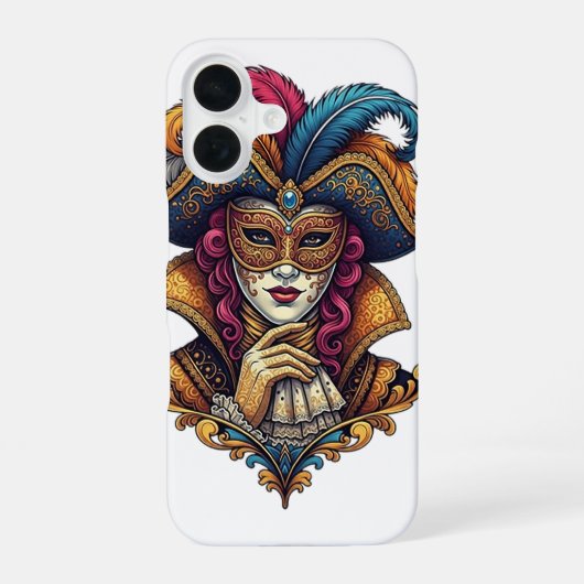 Coque iPhone 16 Carnaval de Venise (Verso)