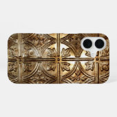 Coque iPhone 16 Carreau d'étain (Verso Horizontal)