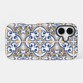 Coque iPhone 16 Carreaux portugais 1 (Verso Horizontal)