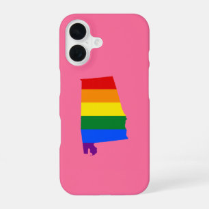 Coque iPhone 16 Carte de l'état de l'Alabama