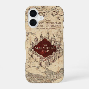 Coque iPhone 16 Carte du Maraudeur de Harry Potter