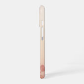 Coque iPhone 16 Cascade de cœurs rose poussiéreux Abstrait Fantais (Côté gauche)
