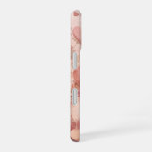 Coque iPhone 16 Cascade de cœurs rose poussiéreux Abstrait Fantais (Côté droit)