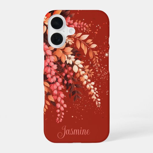 Coque iPhone 16 Cascade élégant de cytise (Verso)