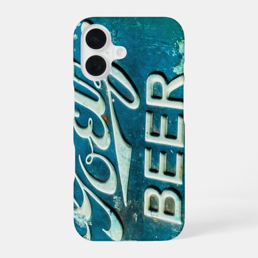 Coque iPhone 16 Casquette Rustique de bouteille de bière (Verso)