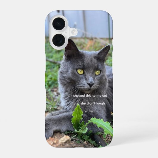Coque iPhone 16 cat phone case  (Verso)