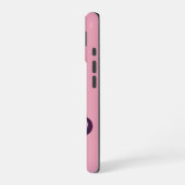 Coque iPhone 16 Cavalier de chat rose (Côté gauche)