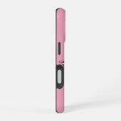 Coque iPhone 16 Cavalier de chat rose (Côté droit)