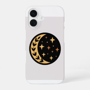 Coque iPhone 16 Cercle d'étoiles et de lune