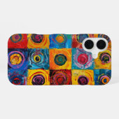 Coque iPhone 16 Cercles Abstraits (Verso Horizontal)