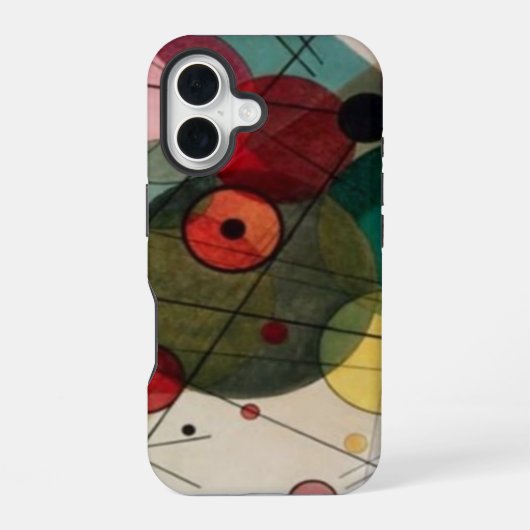 Coque iPhone 16 Cercles Abstraits Kandinsky (Verso)