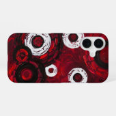 Coque iPhone 16 Cercles dans le vin (Verso Horizontal)