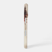 Coque iPhone 16 Cerf Rouge Dans La Forêt Monogrammé (Côté droit)