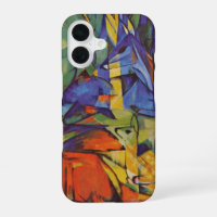 Cerfs dans la forêt II par Franz Marc, Art vintage