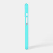 Coque iPhone 16 Cerises bleu clair vibrant (Côté gauche)