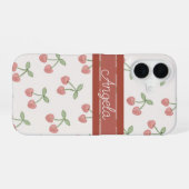 Coque iPhone 16 Cerises Chéries (Verso Horizontal)