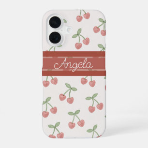 Coque iPhone 16 Cerises Chéries