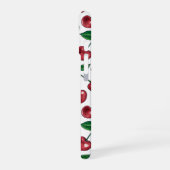 Coque iPhone 16 Cerises rouges sur fond blanc (Côté gauche)