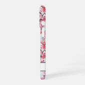 Coque iPhone 16 Cerisiers Fleuris Sakura Monogrammés (Côté gauche)