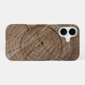 Coque iPhone 16 Cernes d'Arbre (Verso Horizontal)
