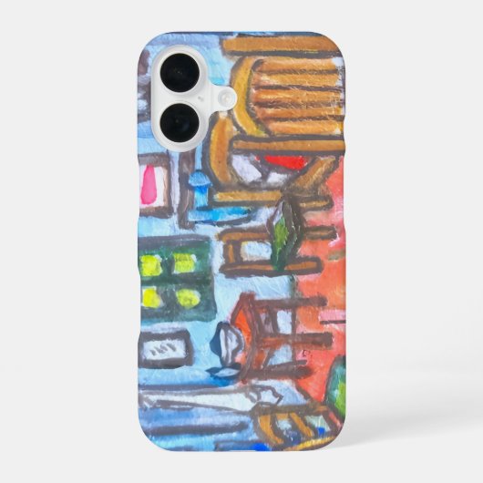 Coque iPhone 16 Chambre de Van Gogh mini (Verso)