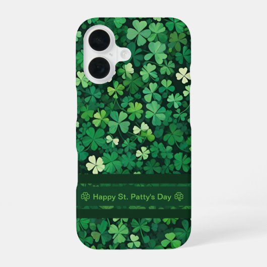 Coque iPhone 16 Champ Clôture chanceux (Verso)