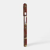 Coque iPhone 16 Champignons sauvages sur brun (Côté gauche)