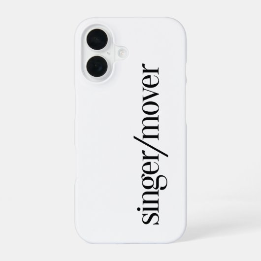 Coque iPhone 16 Chanteur/Danseur (Verso)
