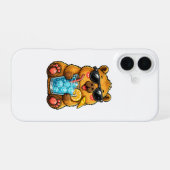 Coque iPhone 16 Chapeau Cool de Capybara (Verso Horizontal)