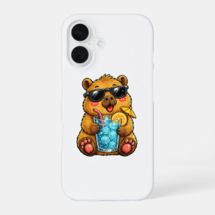 Coque iPhone 16 Chapeau Cool de Capybara
