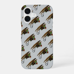 Coque iPhone 16 Chapeau de singe volant maléfique de l'assistant v