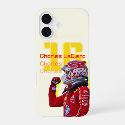 Coque iPhone 16 Charles LeClerc coques iphone (Verso)