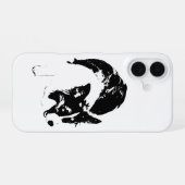 Coque iPhone 16 Charme de Corgi Ombre (Verso Horizontal)