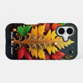 Coque iPhone 16 "Charme d'hiver coloré" (Verso Horizontal)