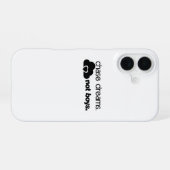 Coque iPhone 16 Chase Dreams, pas Garçons (Verso Horizontal)