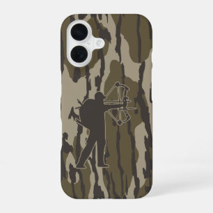 Coque iPhone 16 Chasse à l'arc camouflage de fond de vallée