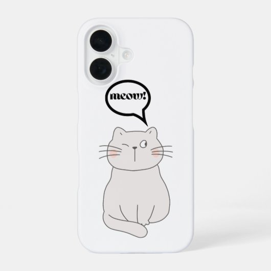 Coque iPhone 16 chat (Verso)